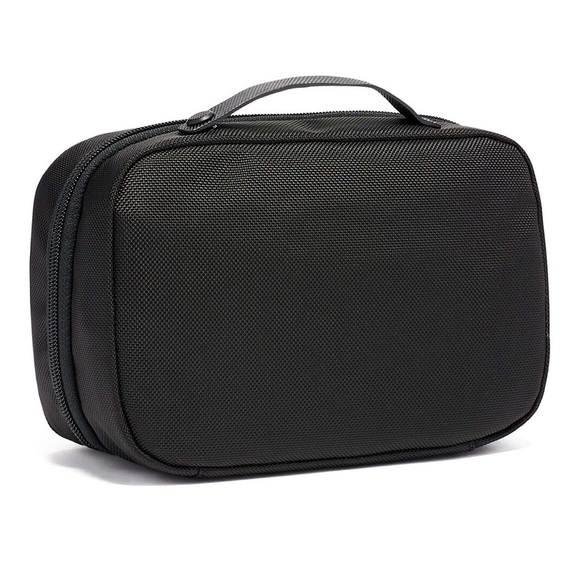 TUMI • Black Split Travel Kit Cosmetic Bag Cade Mean Girls Musical Custom Make - Picture 2 of 5